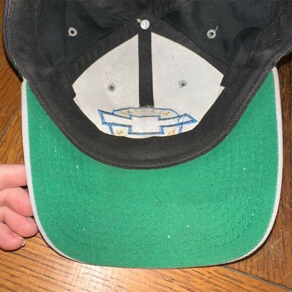 Vintage Chevrolet Snapback Hat Black Unisex Embroidered Logo Adjustable - Picture 8 of 9